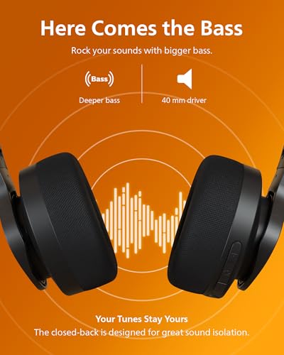 Wireless Over-Ear Bluetooth Headphones with Noise Canceling N257