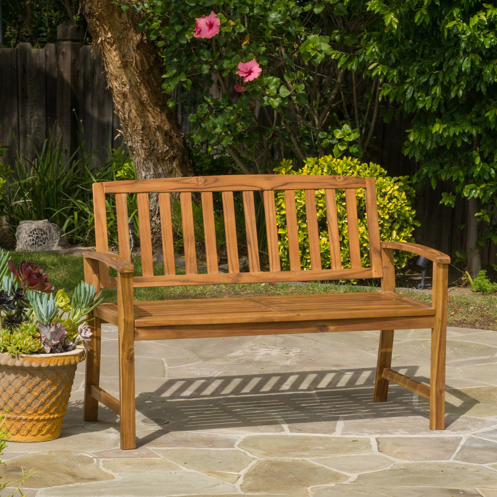 Acacia Wood Bench Q6804