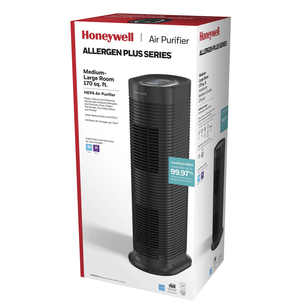 Air Purifier HEPA Filter 170 sq ft B152276