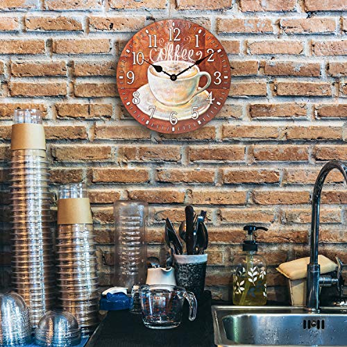 12-Inch Round Coffee Analog Wall Clock Z91172