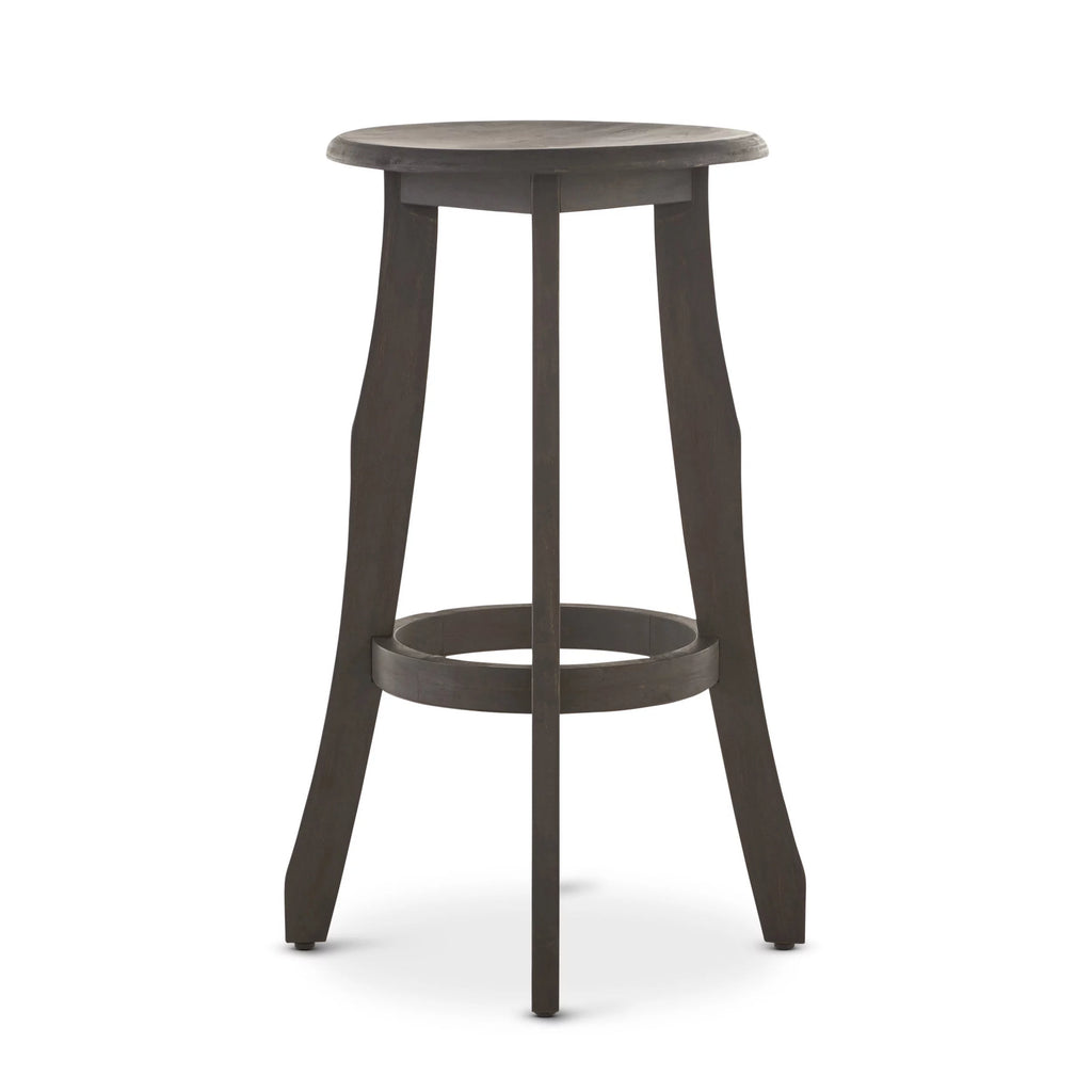 Acacia Wood 30 Inch Backless Barstools, Set of 2 P5521