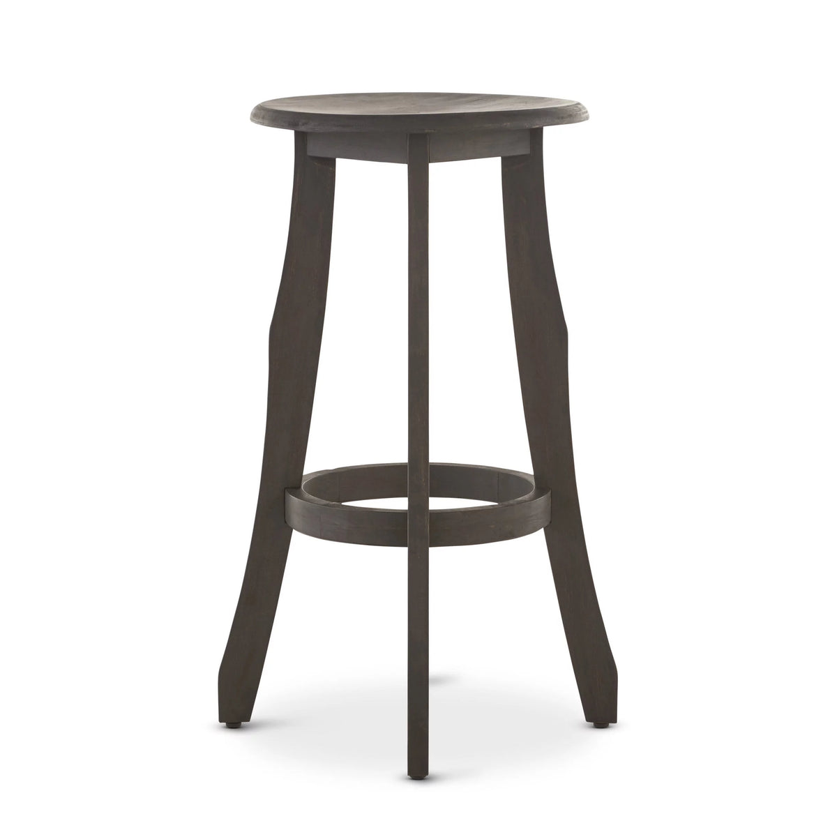 Acacia Wood 30 Inch Backless Barstools, Set of 2 P5521