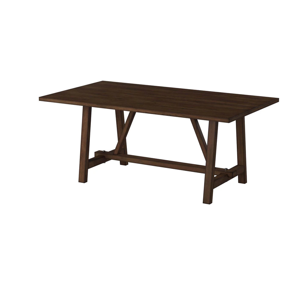 Wood Trestle Dining Table U9086