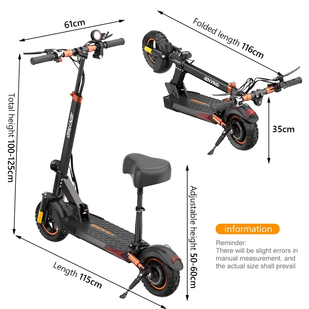 800W Foldable Electric Scooter 28 MPH 22 Miles 10 inch Tires C251