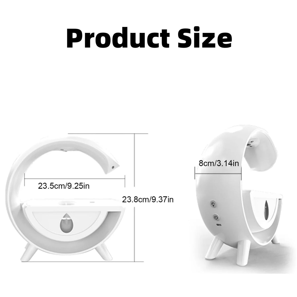 USB Charging 350ML Humidifier with 7 Colors Light J651