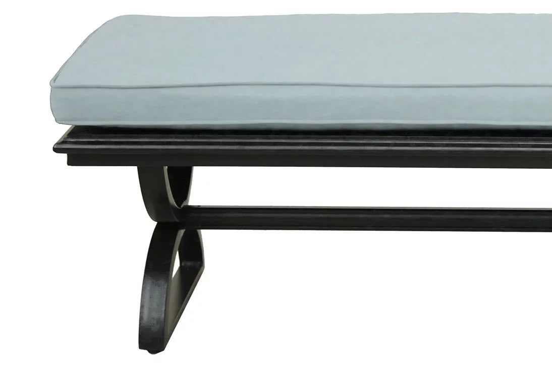 Aluminum Outdoor Dining Bench with Cushion I111300