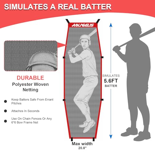 6'X6' Baseball Softball Practice Net with Batting Tee Z5886