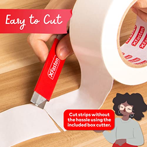 Double Sided Carpet Tape 2 Inch x 30 Yards Residue-Free T15165