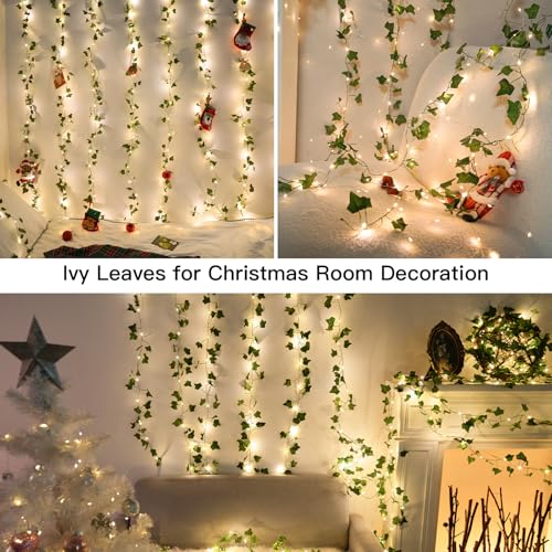 200 LED 6.5ft x 6.5ft Pothos Fairy Curtain Lights with Remote Warm White M8137