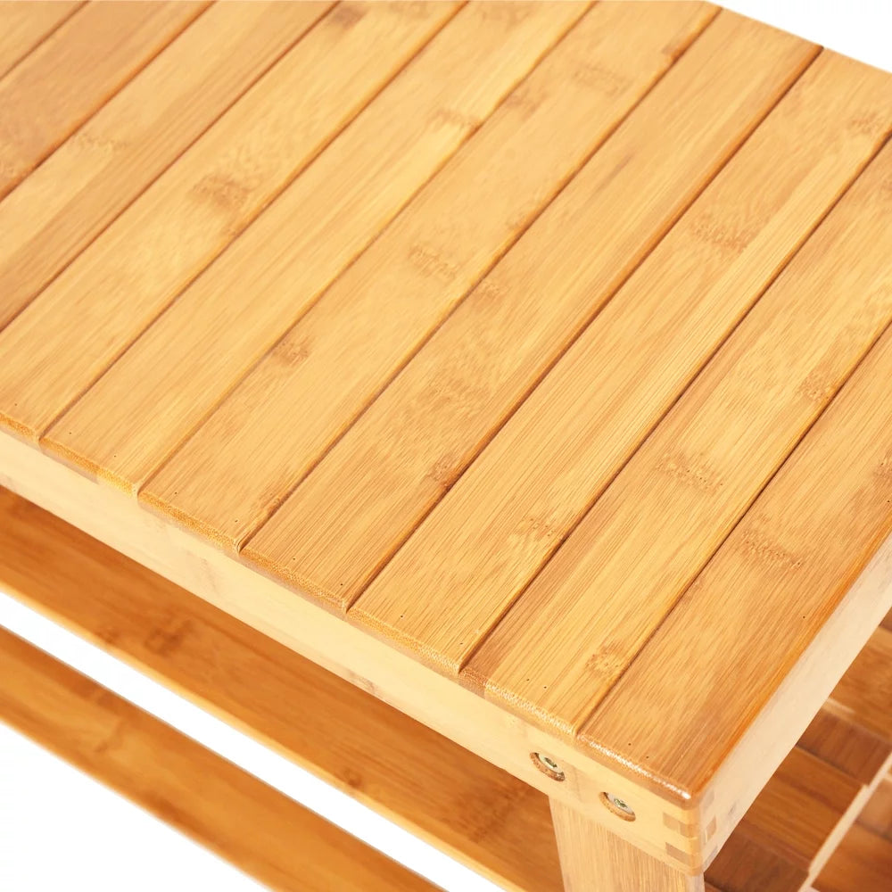 Bamboo Shoe Storage Bench L909261