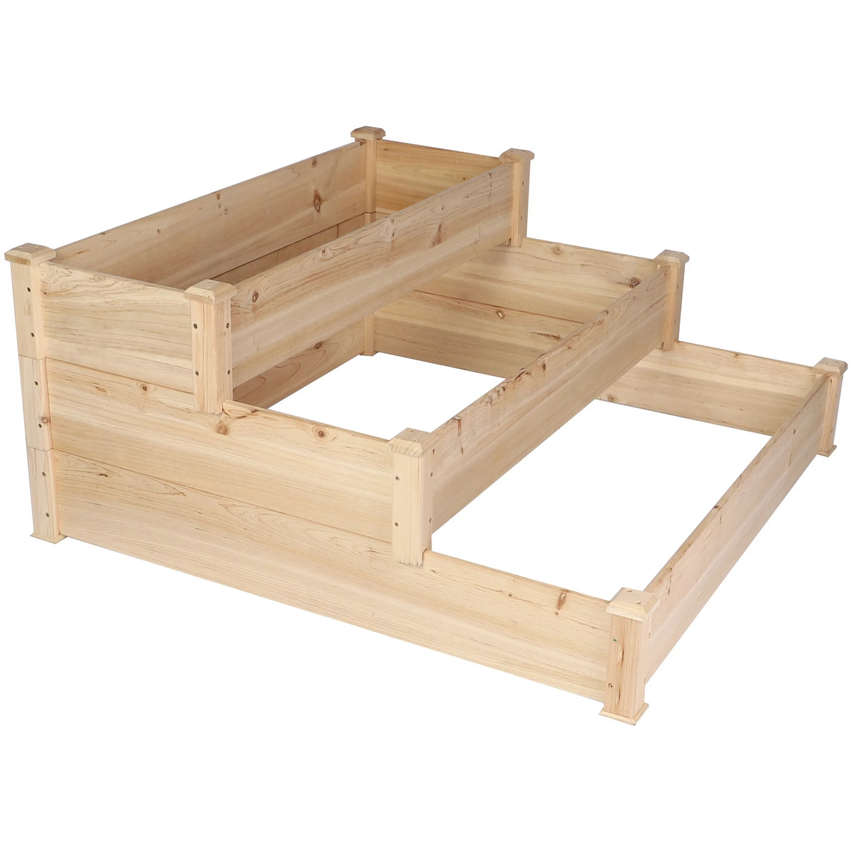 3 Tier Raised Wooden Garden Bed Planter Box D599673