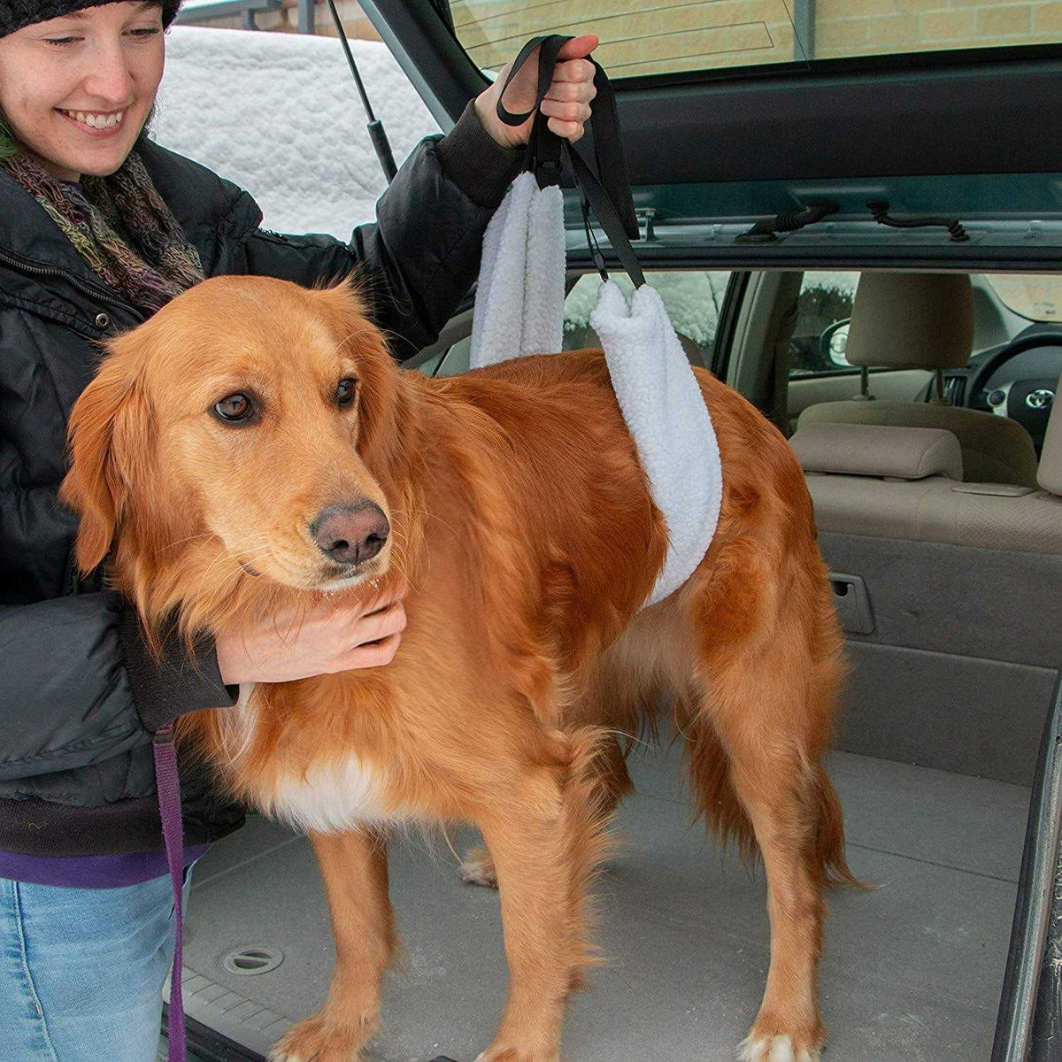 Veterinarian Approved Plush Soft Canine Sling Adjustable Straps Z69180