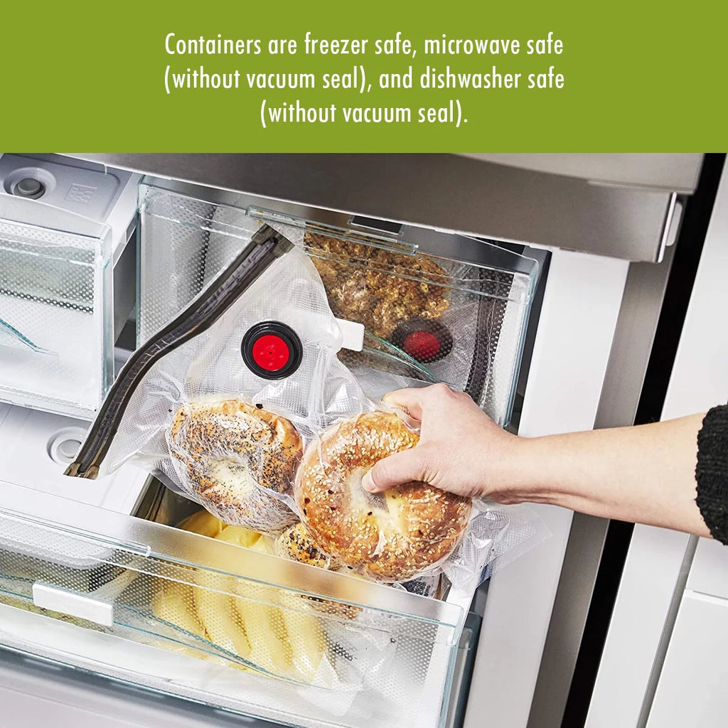 7 Pc Vacuum Sealer Starter Set with Glass Containers D3128