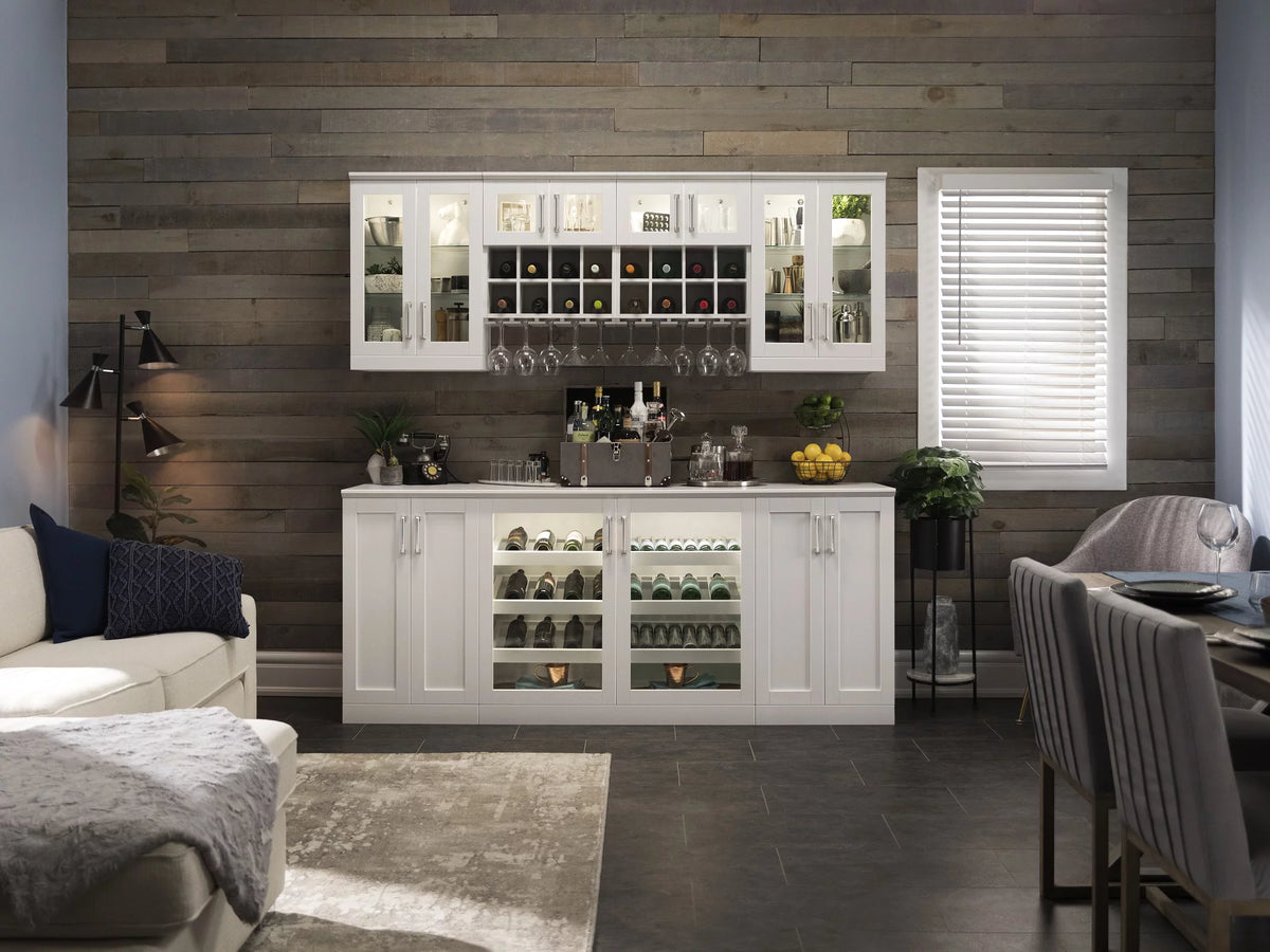 5 Piece Wine and Bar Cabinet Set W112