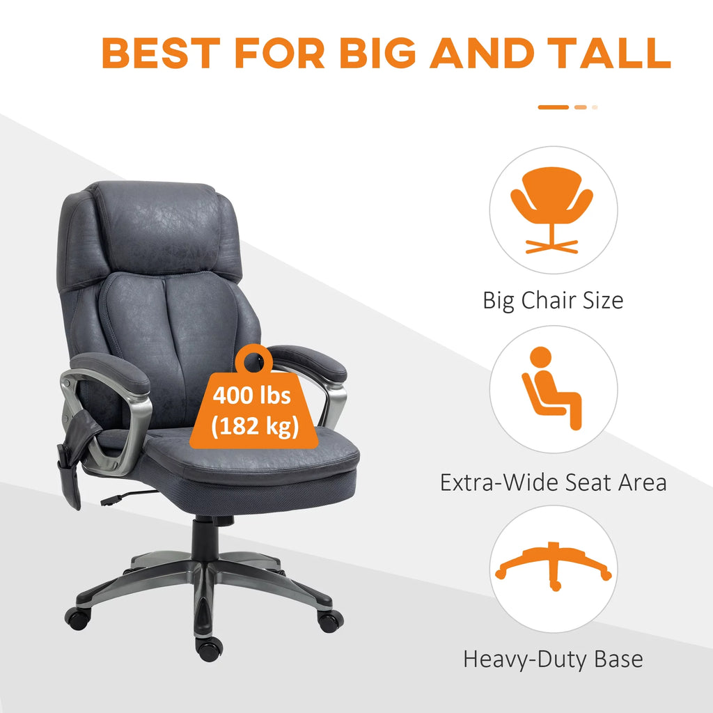 Gray Executive Office Chair with Vibration Massage R74387