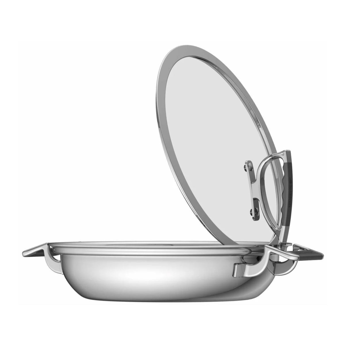 12-Inch Dual Handle Casserole Pan with Glass Lid V44854