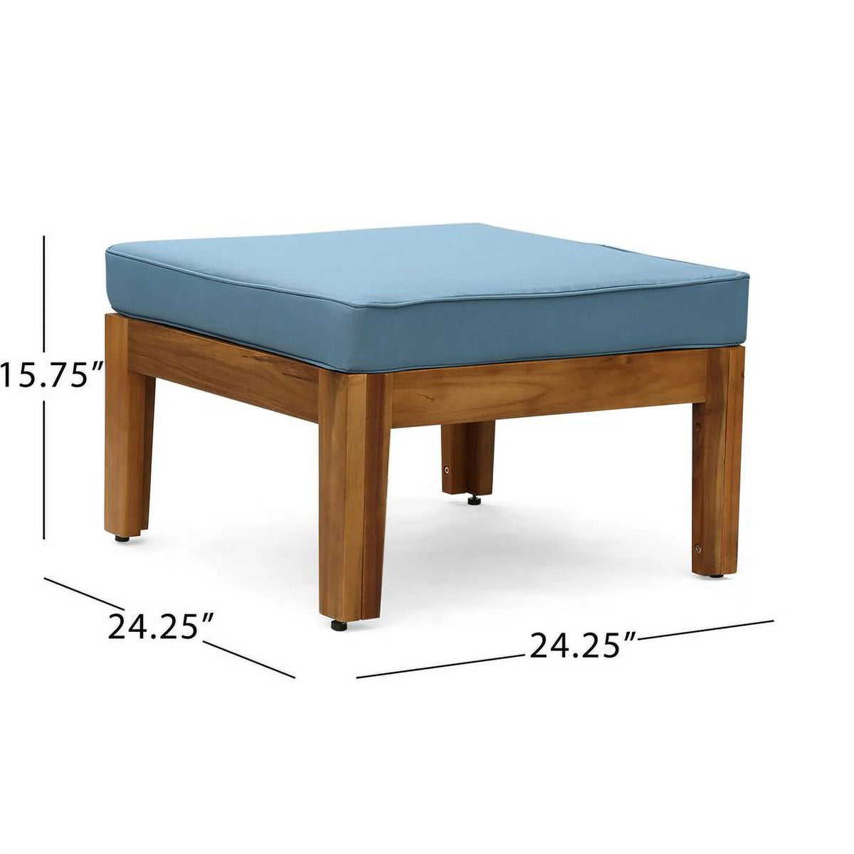 3 Seat Acacia Wood Outdoor Sofa Set Q759304