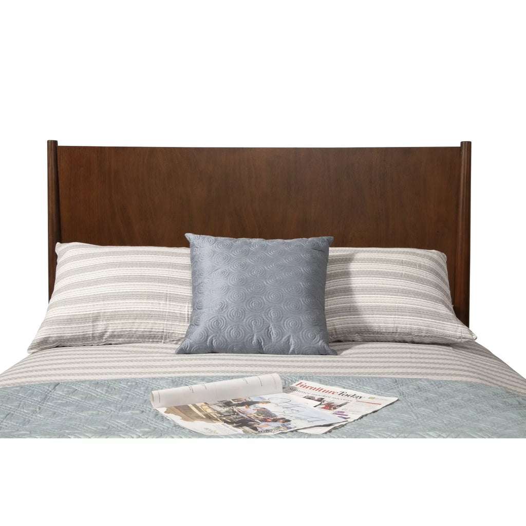 Gray Wood Full Size Panel Bed A160