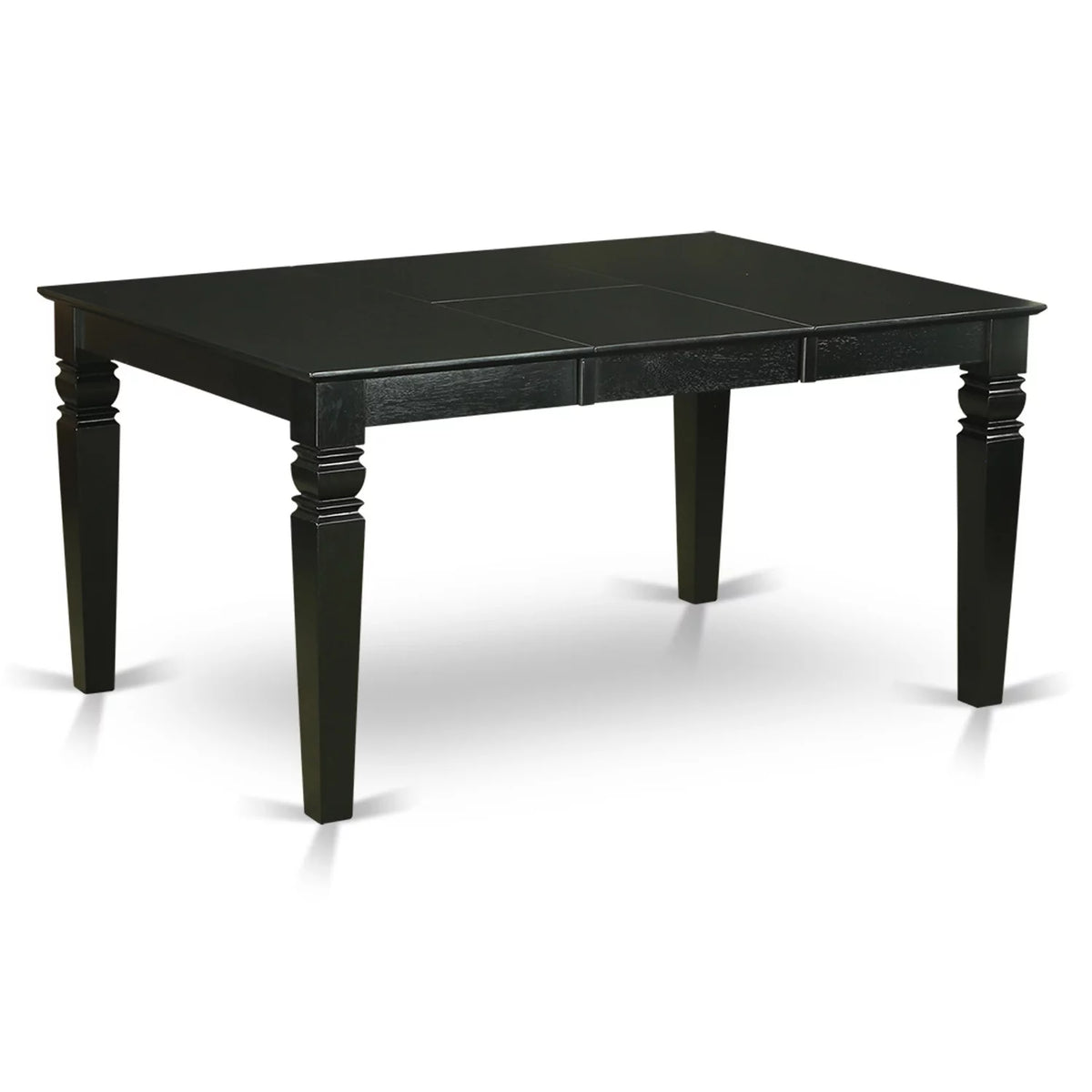 Black 5 Piece Rectangular Kitchen Table Set R89756
