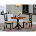 Black Cherry 3 Piece Round Dining Table Set J2820
