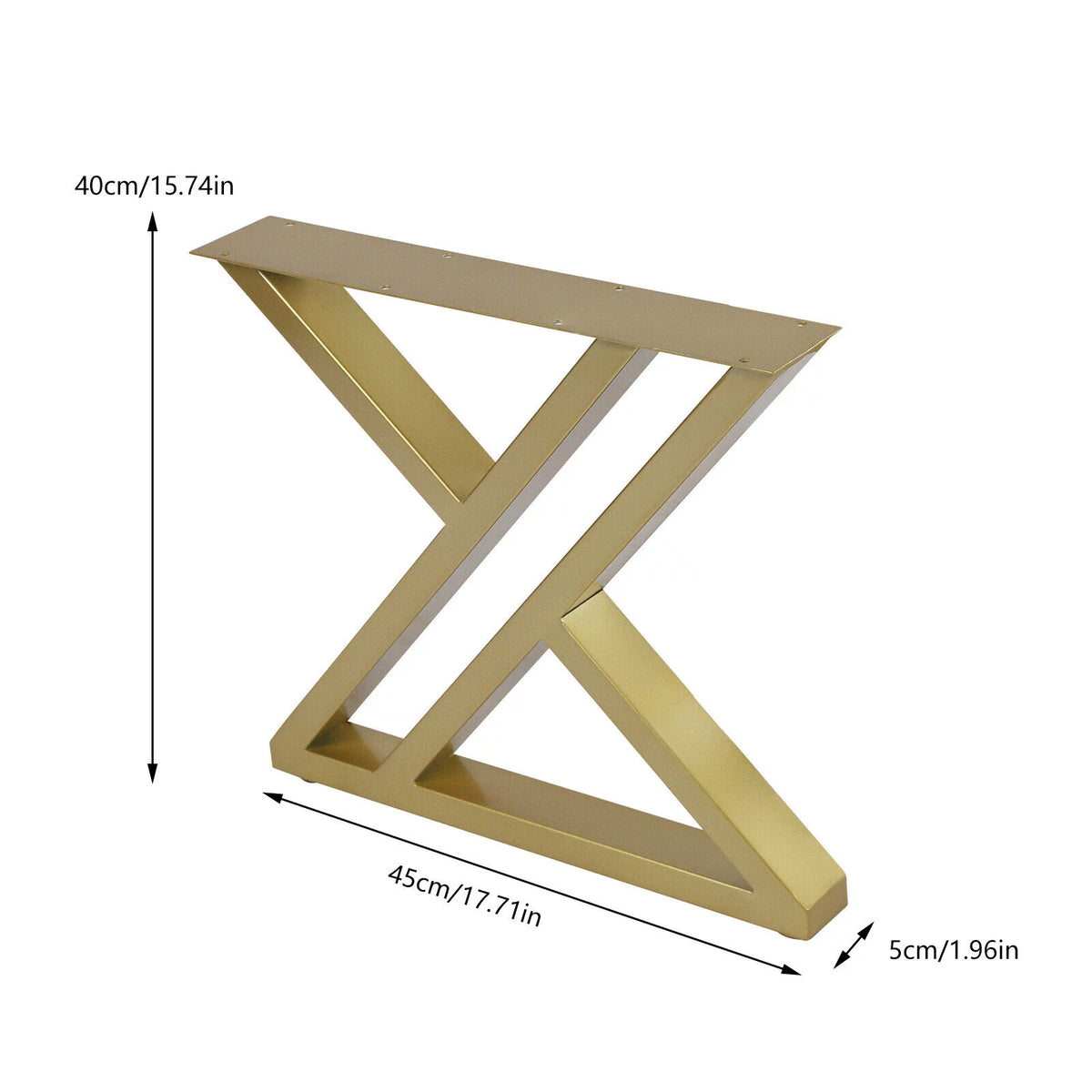 16" Metal Table Legs Set of 2 B20738