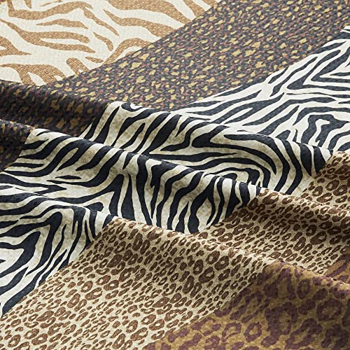 Chocolate Brown Leaf Print Bathroom Rugs, Shower Curtain and Towel Set S49394