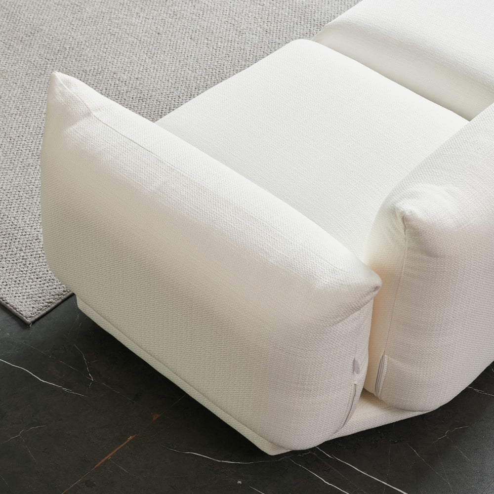White Upholstery Three Seater Sofa X444058