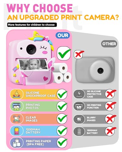 Instant Print Kids Camera with Silicone Cover N196951