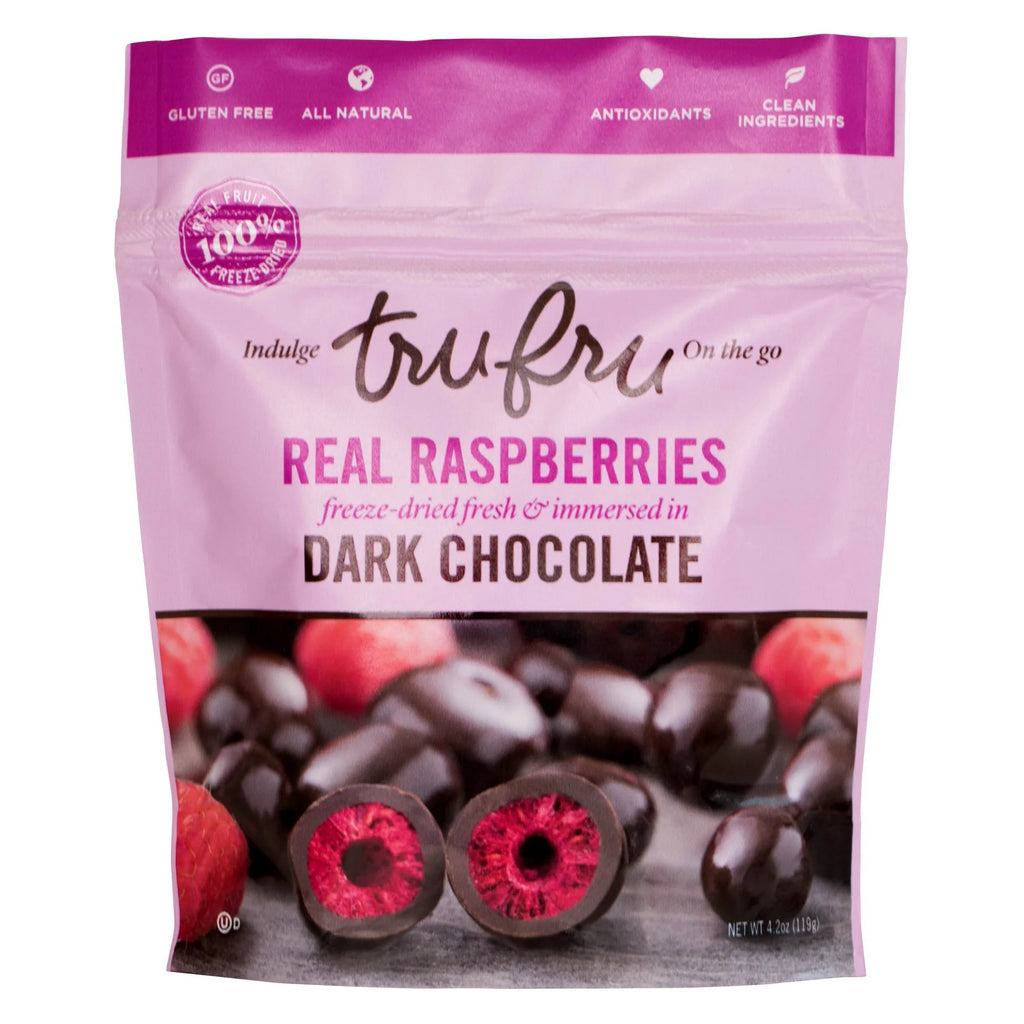 Dark Chocolate Freeze-Dried Raspberries 4.2 oz Pack of 32 A35707