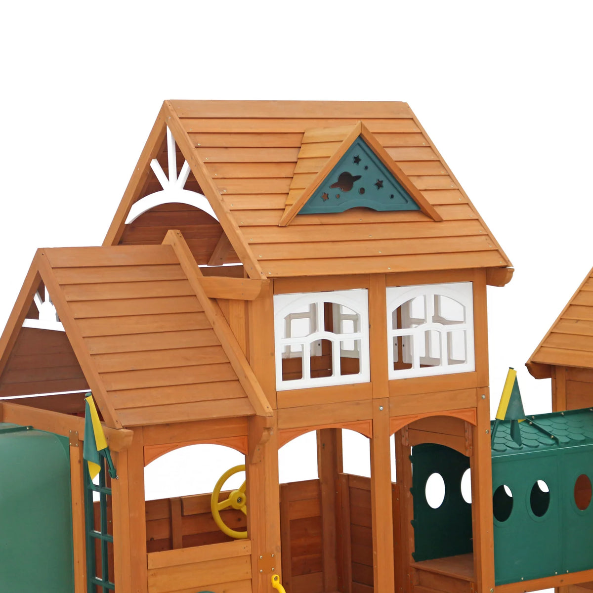 Wooden Swing Set with Tunnel, Slides and Kitchens M5865