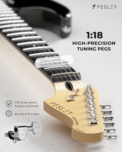 39 Inch HSS Pickup Full Size Solid Body Electric Guitar Kit with Amplifier E998021