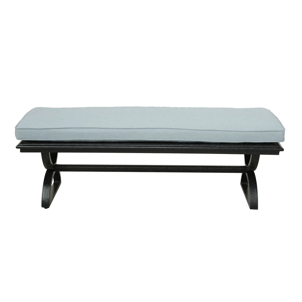 Aluminum Outdoor Dining Bench with Cushion I111300