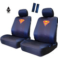 Superman Car Seat Covers Shoulder Pads Set with Air Freshener Y739960