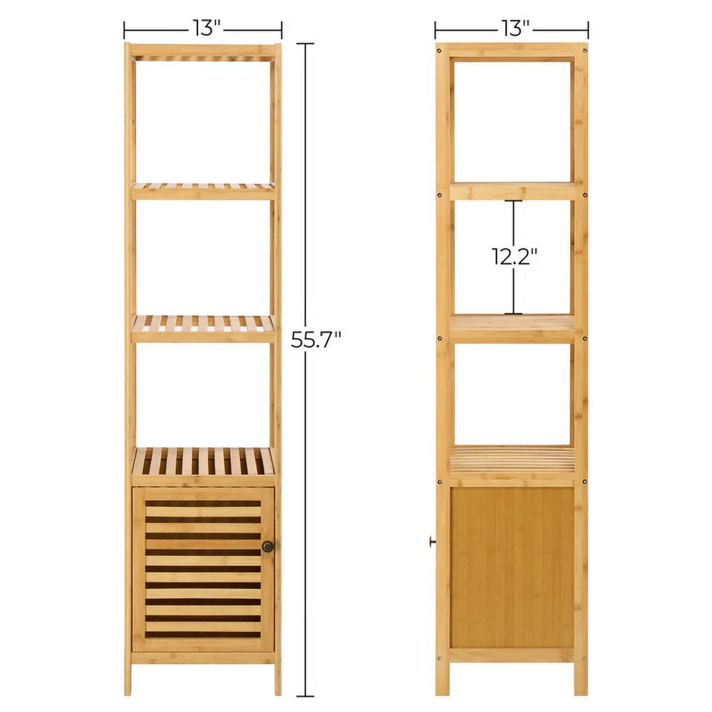 Bamboo 5 Tier Bathroom Storage Shelf G6605