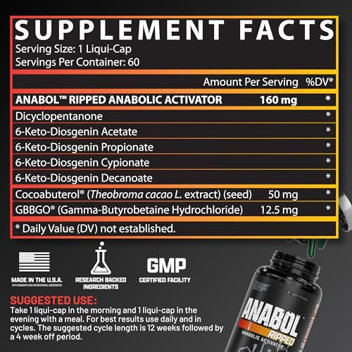 2-in-1 Muscle Builder and Shredding Supplement, 60 Count B870511