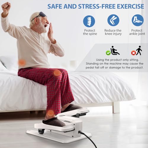 Electric Under Desk Elliptical Machine with Remote Control, 15 Adjustable Speeds N7641