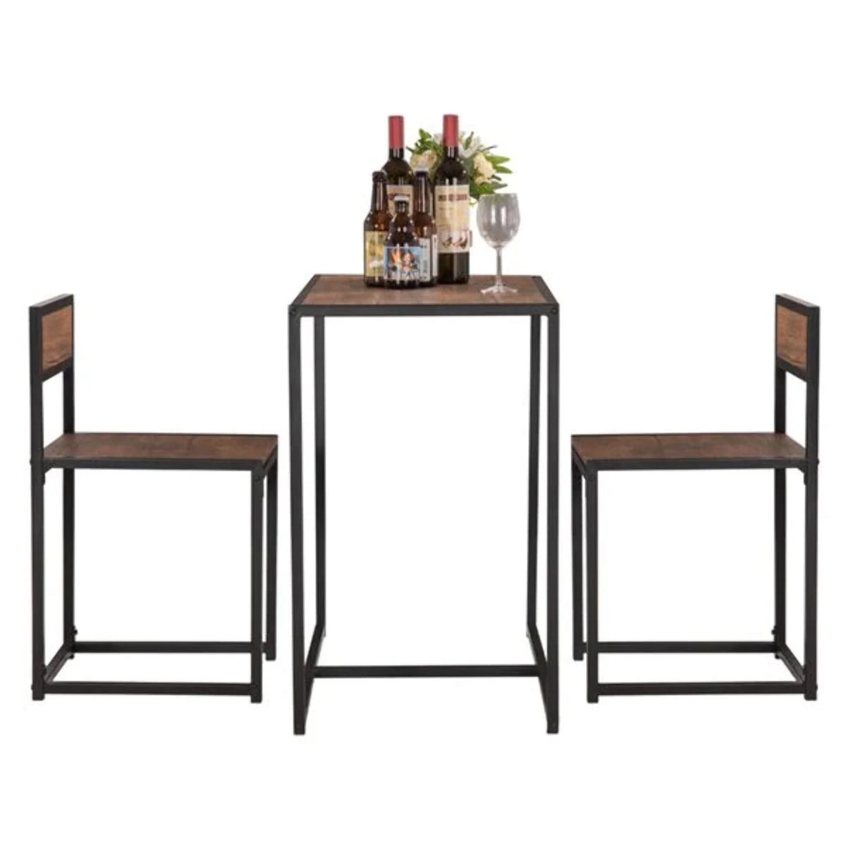 Wood Breakfast Table and Chair Three-Piece R7446