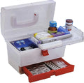 Plastic Medicine First Aid Kit Storage Box Cosmetic Organizer Box V371011