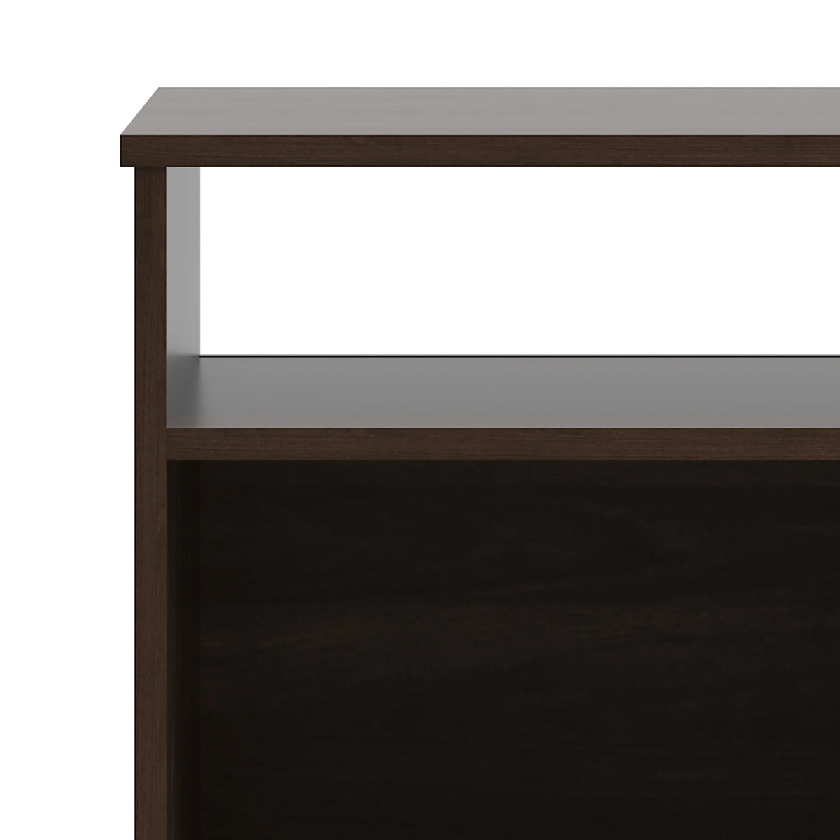 Dark Walnut Open Shelf Nightstand F40722