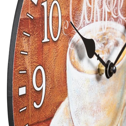12-Inch Round Coffee Analog Wall Clock Z91172