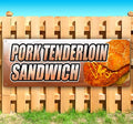 Pork Tenderloin Sandwich 13 oz Vinyl Banner D8928