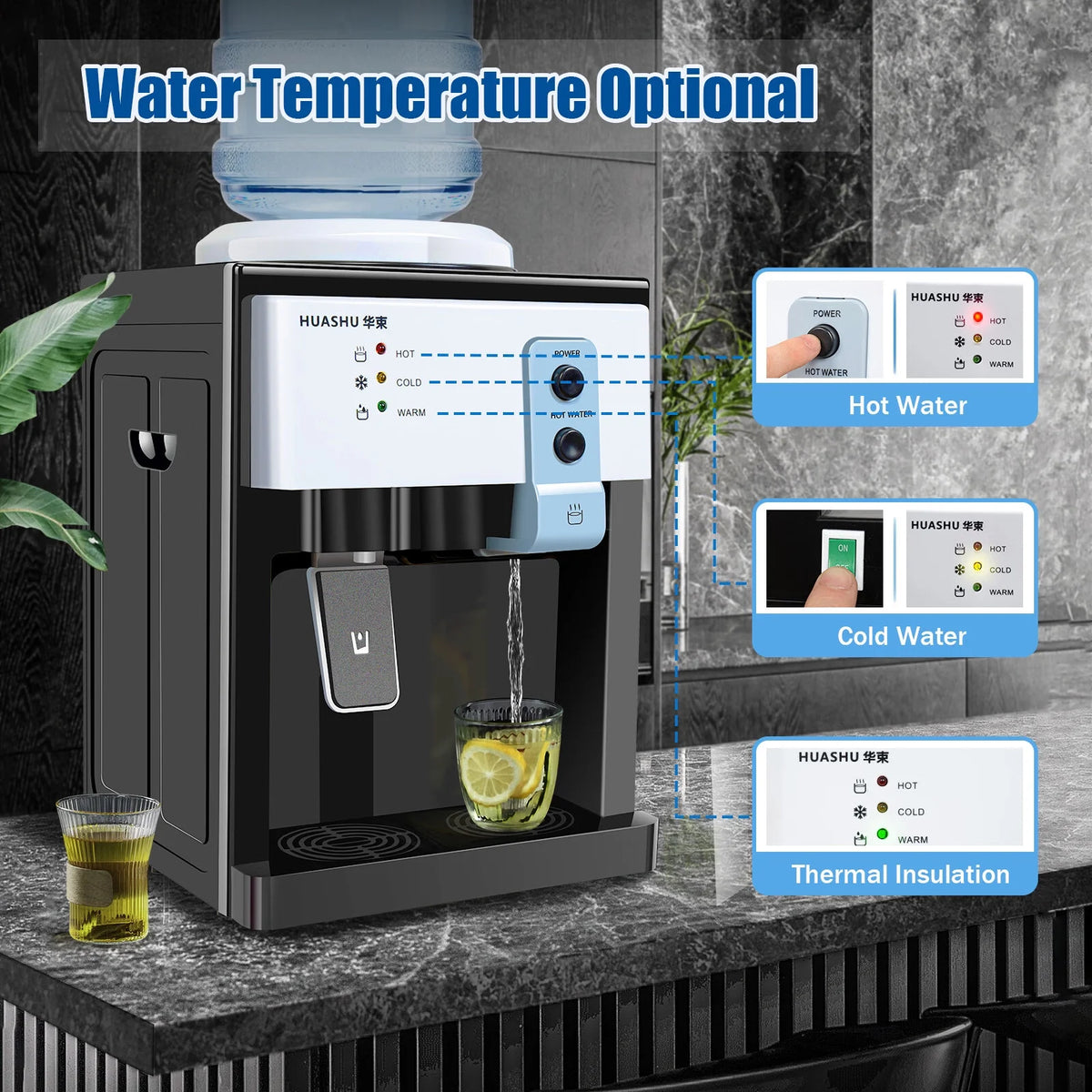 Electric Countertop Hot and Cold Water Dispenser W5597