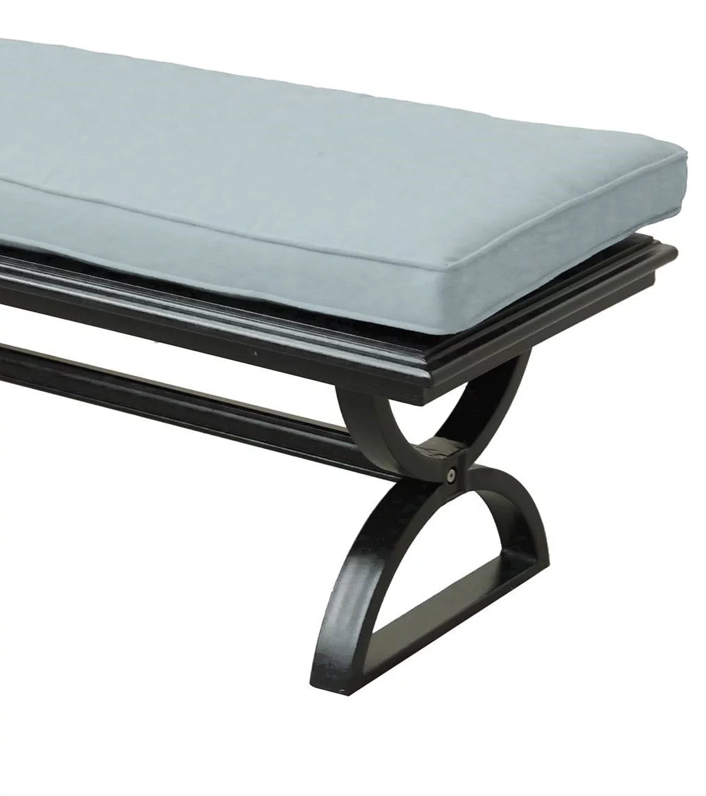 Aluminum Outdoor Dining Bench with Cushion I111300