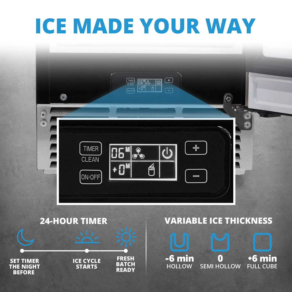 15" Undercounter Clear Ice Cube Maker Machine X603