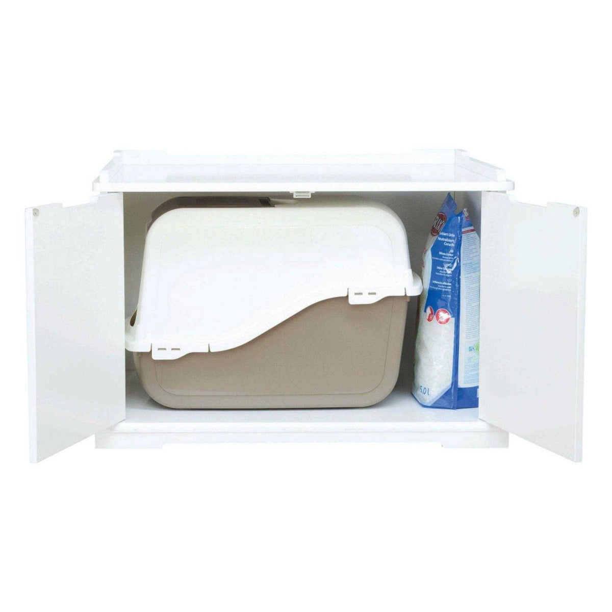 XL Wooden Cat House & Litter Box I981296