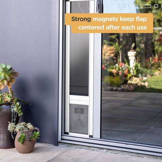 Small Silver Patio Pet Door W91943