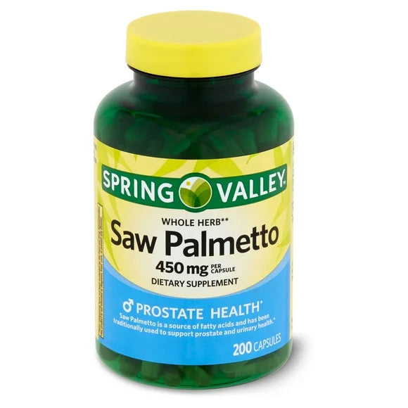 Saw Palmetto 450 mg 200 Count Dietary Supplement Capsules U26746
