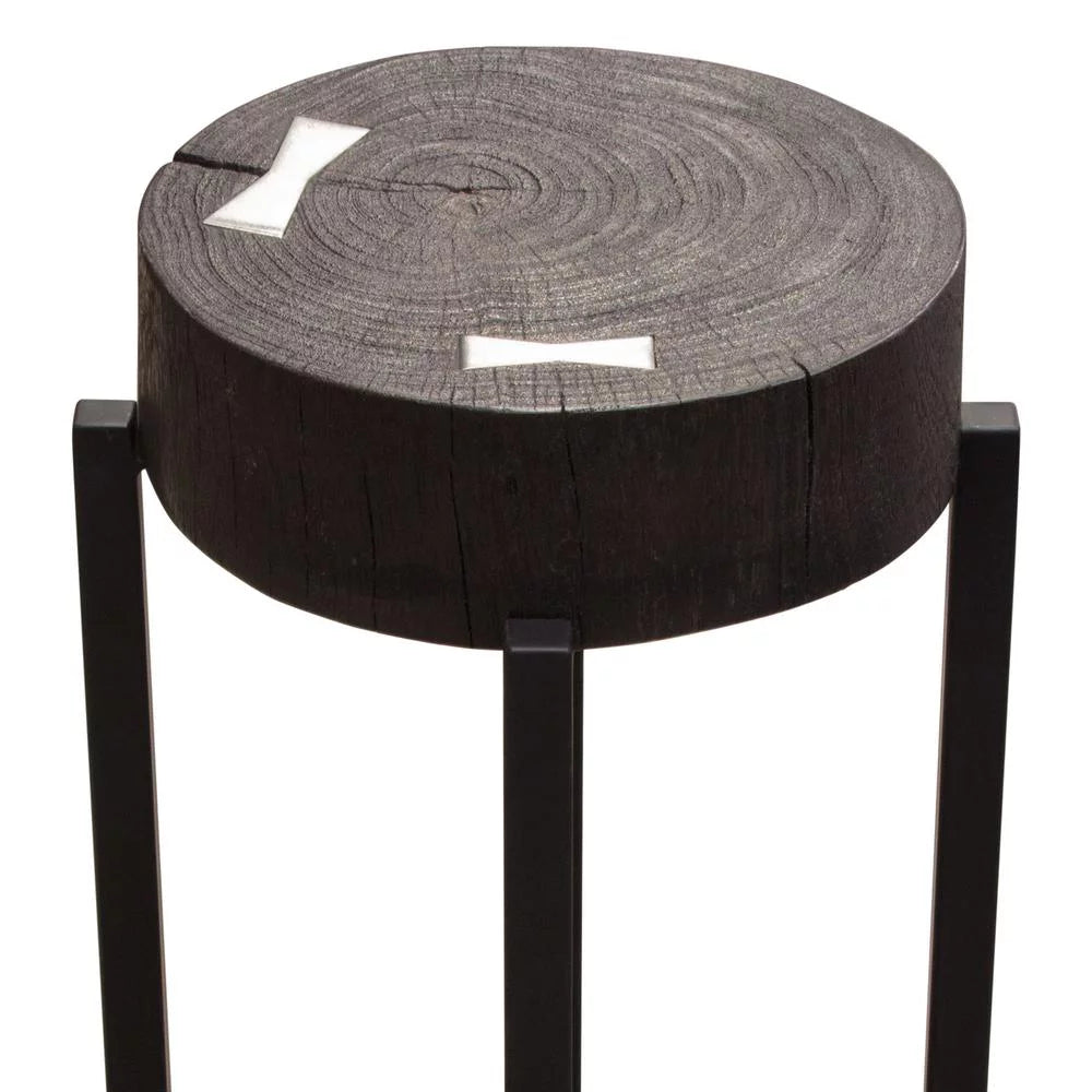 Espresso Accent Table with Mango Wood Top I66992