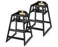 Espresso Rubberwood High Chair, 2 Pack E360