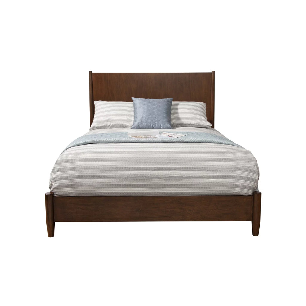 Gray Wood Full Size Panel Bed A160